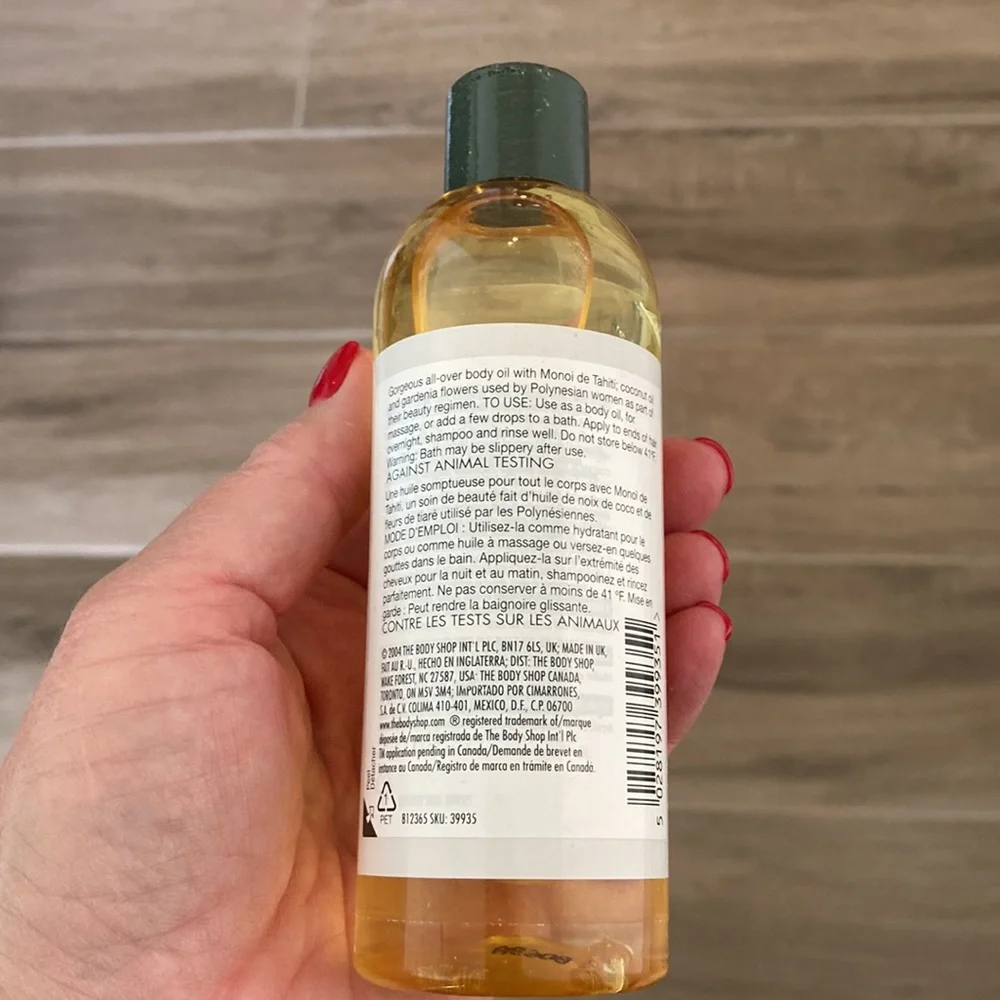 New The Body Shop Spa Wisdom Monoi Miracle Oil